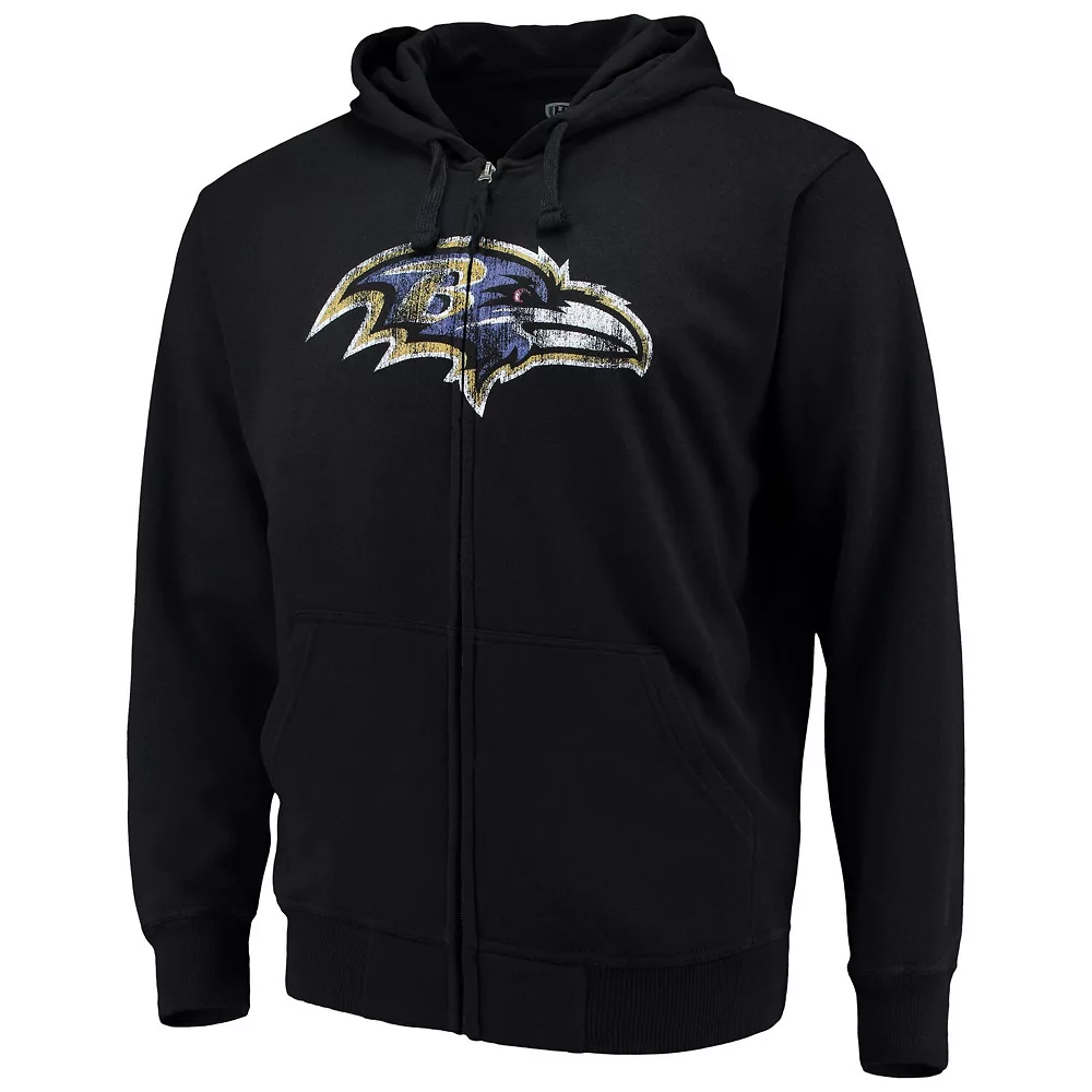 Men's G-III Sports by Carl Banks Black Baltimore Ravens Primary Logo Full-Zip Hoodie 5 Men's G-III Sports by Carl Banks Black Baltimore Ravens Primary Logo Full-Zip Hoodie - Image 3