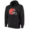 Men's G-III Sports by Carl Banks Charcoal Cleveland Browns Primary Logo Full-Zip Hoodie -Philadelphia Eaglest shop 4049100