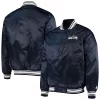 Men's Starter College Navy Seattle Seahawks Locker Room Satin Varsity Full-Snap Jacket -Philadelphia Eaglest shop 4643081