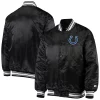 Men's Starter Black Indianapolis Colts Locker Room Satin Varsity Full-Snap Jacket
