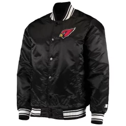 Men's Starter Black Arizona Cardinals Locker Room Satin Varsity Full-Snap Jacket 8 Men's Starter Black Arizona Cardinals Locker Room Satin Varsity Full-Snap Jacket -Philadelphia Eaglest shop 4644261 ALT2