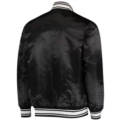 Men's Starter Black Tampa Bay Buccaneers Locker Room Satin Varsity Full-Snap Jacket -Philadelphia Eaglest shop 4662248 ALT3