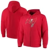 Men's G-III Sports by Carl Banks Red Tampa Bay Buccaneers Primary Logo Full-Zip Hoodie -Philadelphia Eaglest shop 4964436