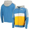 Men's Starter Powder Blue/Gold Los Angeles Chargers Playoffs Color Block Full-Zip Hoodie 2 Men's Starter Powder Blue/Gold Los Angeles Chargers Playoffs Color Block Full-Zip Hoodie -Philadelphia Eaglest shop 5370077