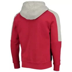Men's Starter Cardinal/Black Arizona Cardinals Playoffs Color Block Full-Zip Hoodie -Philadelphia Eaglest shop 5370154 ALT3