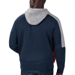 Men's Starter Navy/Red Montreal Canadiens Playoffs Color Block Full-Zip Hoodie -Philadelphia Eaglest shop 5370290 ALT2