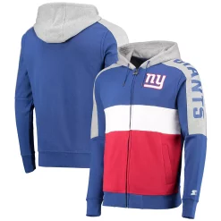 Men's Starter Royal/Red New York Giants Playoffs Color Block Full-Zip Hoodie 6 Men's Starter Royal/Red New York Giants Playoffs Color Block Full-Zip Hoodie -Philadelphia Eaglest shop 5370563 ALT