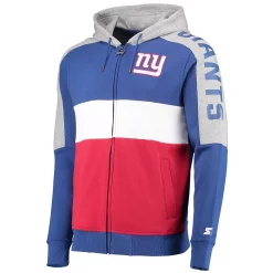 Men's Starter Royal/Red New York Giants Playoffs Color Block Full-Zip Hoodie 7 Men's Starter Royal/Red New York Giants Playoffs Color Block Full-Zip Hoodie -Philadelphia Eaglest shop 5370563 ALT2