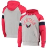 Men's Starter Heathered Gray/Red Washington Capitals Homerun Raglan Pullover Hoodie -Philadelphia Eaglest shop 5375534