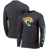 Men's Starter Heathered Charcoal Jacksonville Jaguars Halftime Long Sleeve T-Shirt -Philadelphia Eaglest shop 5376748