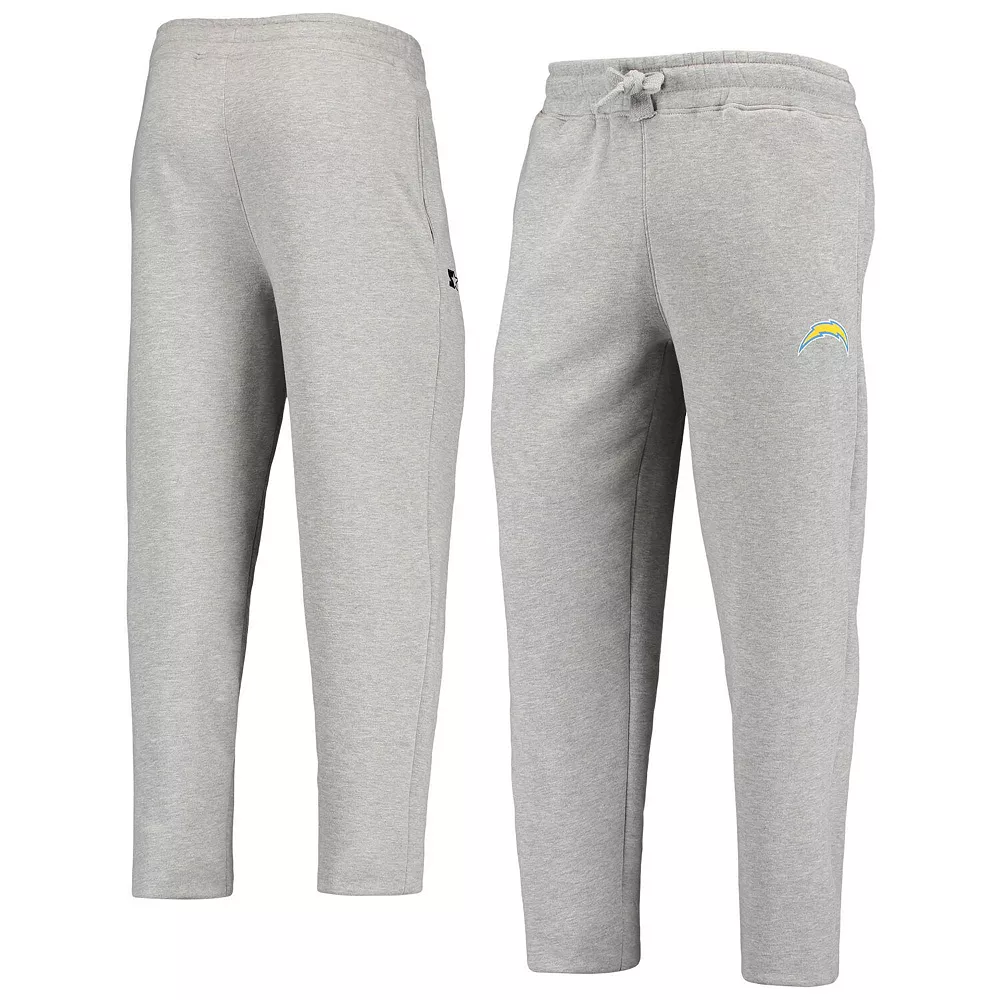 Men's Gray Los Angeles Chargers Starter Option Run Sweatpants 4 Men's Gray Los Angeles Chargers Starter Option Run Sweatpants - Image 2