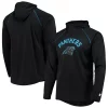 Men's Starter Black Carolina Panthers Raglan Long Sleeve Hoodie T-Shirt -Philadelphia Eaglest shop 5378904