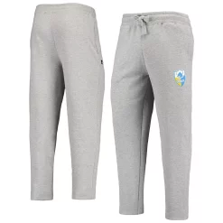 Men's Starter Heathered Gray Los Angeles Chargers Team Throwback Option Run Sweatpants