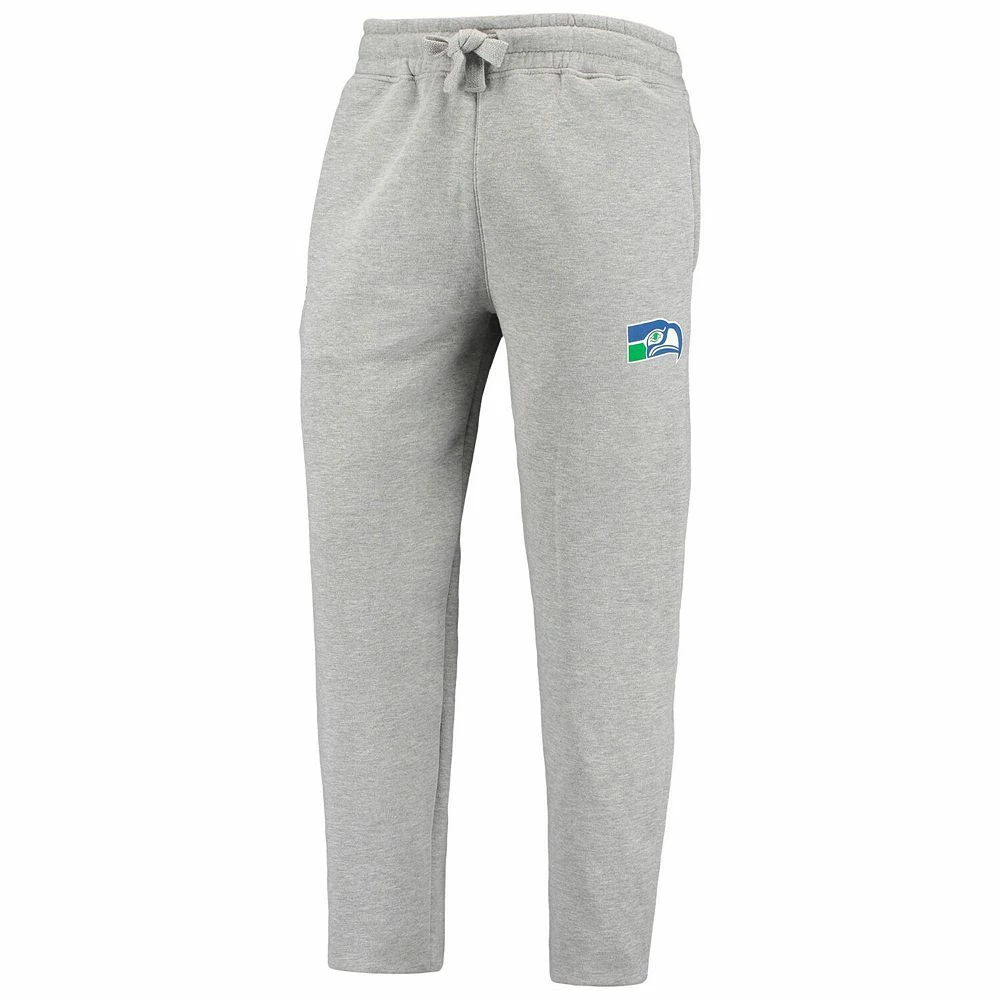 Men's Starter Heathered Gray Seattle Seahawks Team Throwback Option Run Sweatpants 5 Men's Starter Heathered Gray Seattle Seahawks Team Throwback Option Run Sweatpants - Image 3
