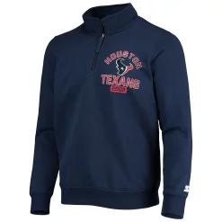 Men's Starter Navy Houston Texans Heisman Quarter-Zip Jacket -Philadelphia Eaglest shop 5384337 ALT2