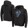 Men's Starter Charcoal Los Angeles Rams Throwback Perfect Season Full-Zip Hoodie Jacket -Philadelphia Eaglest shop 5386807
