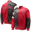 Men's Starter Red/Black Tampa Bay Buccaneers Leader Varsity Satin Full-Snap Jacket -Philadelphia Eaglest shop 5387093