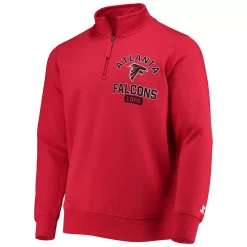 Men's Starter Red Atlanta Falcons Heisman Quarter-Zip Jacket -Philadelphia Eaglest shop 5390026 ALT2