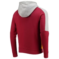 Men's Starter Burgundy/Gold Washington Football Team Playoffs Color Block Full-Zip Hoodie -Philadelphia Eaglest shop 5391798 ALT3