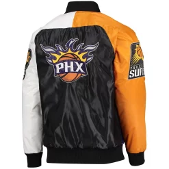 Men's Starter Purple/Orange/White Phoenix Suns Tricolor Remix Raglan Full-Snap Jacket -Philadelphia Eaglest shop 5418640 ALT3