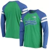 Men's Starter Green/Royal Seattle Seahawks Throwback League Raglan Long Sleeve Tri-Blend T-Shirt 1 Men's Starter Green/Royal Seattle Seahawks Throwback League Raglan Long Sleeve Tri-Blend T-Shirt -Philadelphia Eaglest shop 5419527