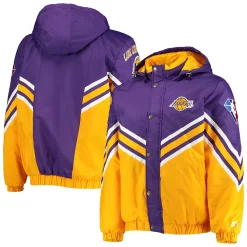 Men's Starter Purple/Gold Los Angeles Lakers The Maximum Hoodie Full-Zip Jacket