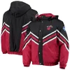 Men's Starter Black/Red Miami Heat The Maximum Hoodie Full-Zip Jacket