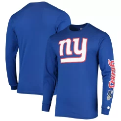 Men's Starter Royal New York Giants Halftime Long Sleeve T-Shirt -Philadelphia Eaglest shop 5605557 ALT