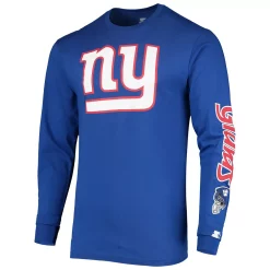 Men's Starter Royal New York Giants Halftime Long Sleeve T-Shirt -Philadelphia Eaglest shop 5605557 ALT2