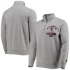 Men's Starter Gray Atlanta Falcons Throwback Heisman Quarter-Zip Jacket