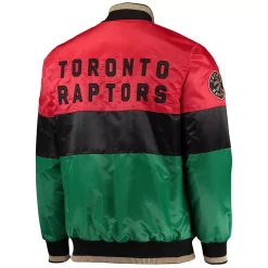 Men's Starter Red/Black/Green Toronto Raptors Black History Month NBA 75th Anniversary Full-Zip Jacket -Philadelphia Eaglest shop 5644796 ALT3