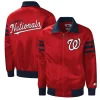 Men's Starter Red Washington Nationals The Captain II Full-Zip Varsity Jacket 2 Men's Starter Red Washington Nationals The Captain II Full-Zip Varsity Jacket -Philadelphia Eaglest shop 5695235