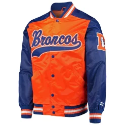 Men's Starter Orange Denver Broncos The Tradition II Full-Snap Team Jacket -Philadelphia Eaglest shop 5704348 ALT2