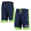 Men's Starter College Navy/Neon Green Seattle Seahawks Fan Favorite Fashion Shorts -Philadelphia Eaglest shop 5704998