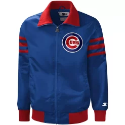 Men's Starter Royal Chicago Cubs The Captain II Full-Zip Varsity Jacket -Philadelphia Eaglest shop 5705312 ALT2