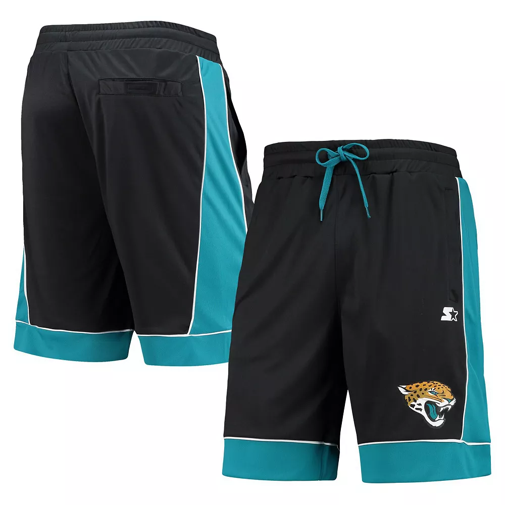 Men's Starter Black/Teal Jacksonville Jaguars Fan Favorite Fashion Shorts 3 Men's Starter Black/Teal Jacksonville Jaguars Fan Favorite Fashion Shorts