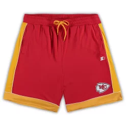 Men's Starter Red/Gold Kansas City Chiefs Fan Favorite Fashion Shorts