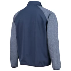 Men's Starter Navy Florida Panthers Transitional Raglan Half-Zip Top -Philadelphia Eaglest shop 5727643 ALT3