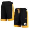 Men's Starter Black/Gold Pittsburgh Steelers Fan Favorite Fashion Shorts -Philadelphia Eaglest shop 5728388