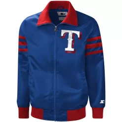 Men's Starter Royal Texas Rangers The Captain II Full-Zip Varsity Jacket -Philadelphia Eaglest shop 5728750 ALT2