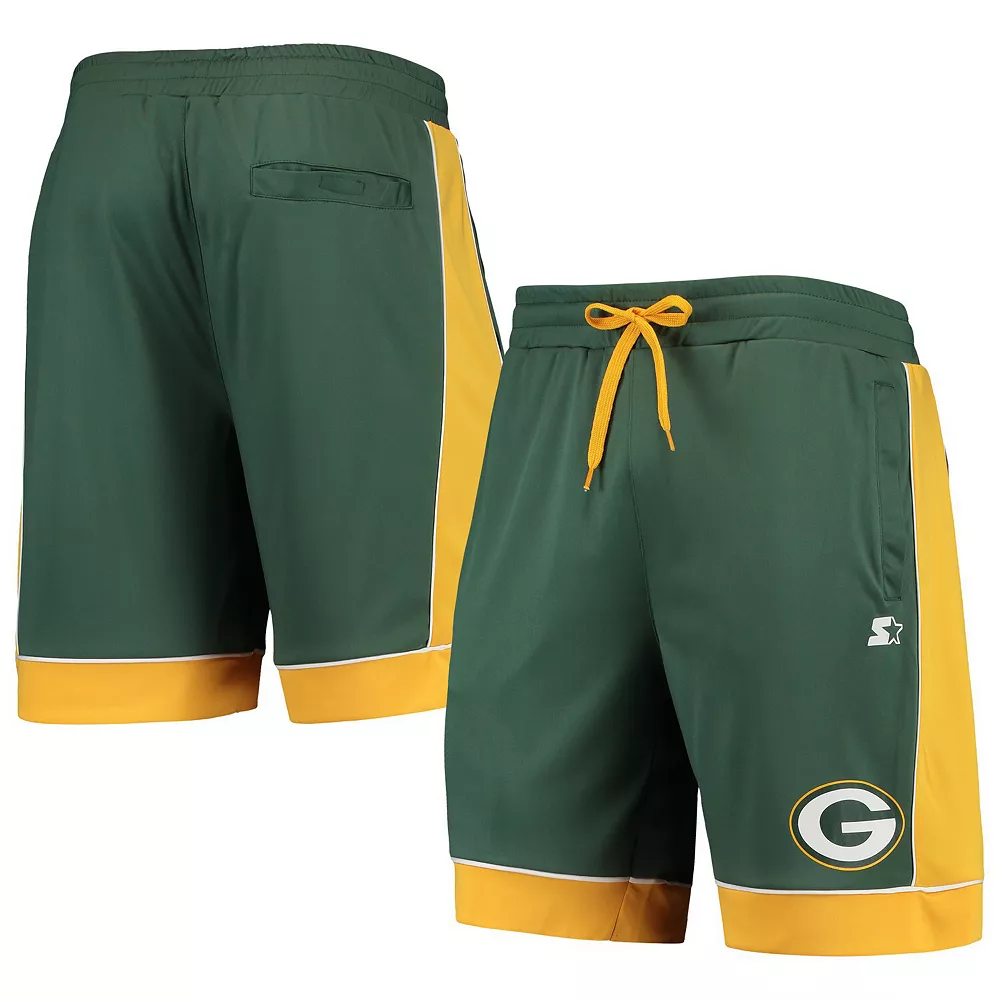 Men's Starter Green/Gold Green Bay Packers Fan Favorite Fashion Shorts 3 Men's Starter Green/Gold Green Bay Packers Fan Favorite Fashion Shorts