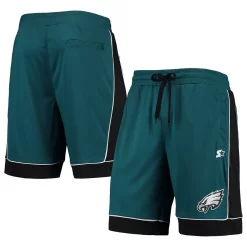 Front Page 13 Men's Starter Midnight Green/Black Philadelphia Eagles Fan Favorite Fashion Shorts