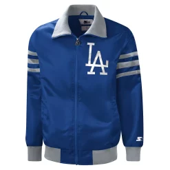 Men's Starter Royal Los Angeles Dodgers The Captain III Full-Zip Varsity Jacket -Philadelphia Eaglest shop 5730095 ALT2