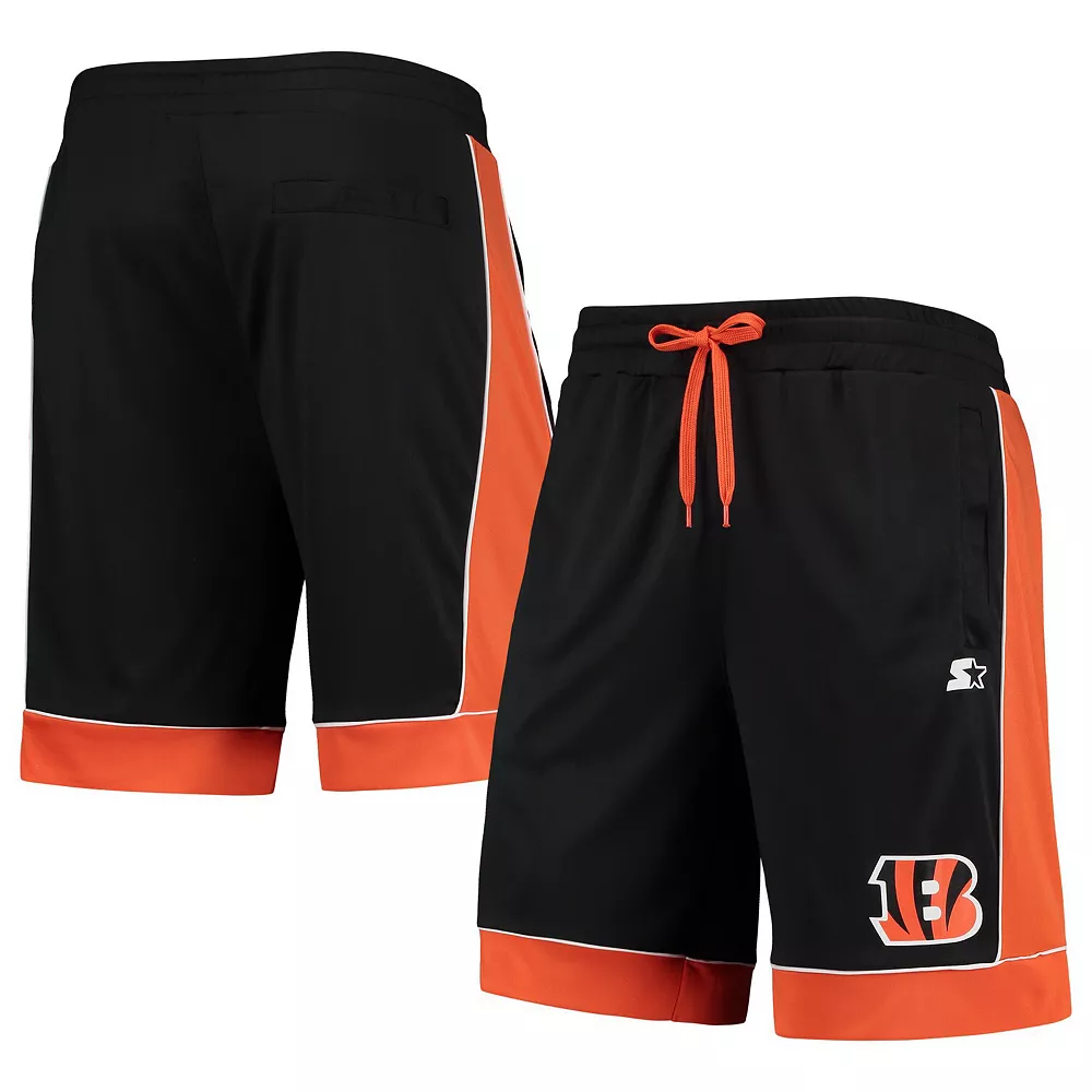 Men's Starter Black/Orange Cincinnati Bengals Fan Favorite Fashion Shorts 3 Men's Starter Black/Orange Cincinnati Bengals Fan Favorite Fashion Shorts