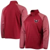 Men's Starter Red Washington Capitals Transitional Raglan Half-Zip Top 2 Men's Starter Red Washington Capitals Transitional Raglan Half-Zip Top -Philadelphia Eaglest shop 5730494