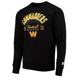 Men's Starter Black Washington Commanders Pullover Sweatshirt -Philadelphia Eaglest shop 5742371 ALT2