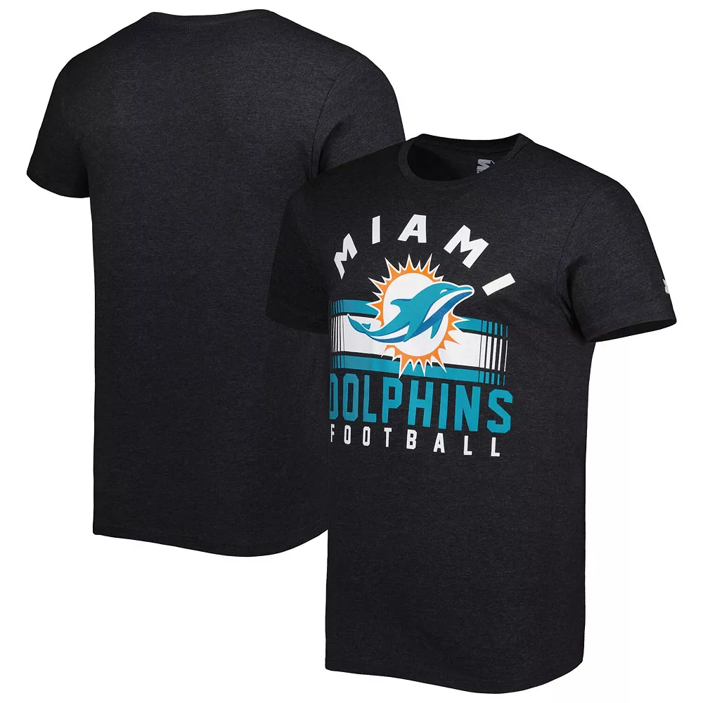 Men's Starter Black Miami Dolphins Prime Time T-Shirt 4 Men's Starter Black Miami Dolphins Prime Time T-Shirt - Image 2