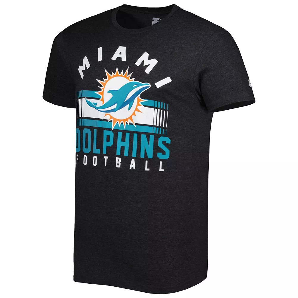 Men's Starter Black Miami Dolphins Prime Time T-Shirt 5 Men's Starter Black Miami Dolphins Prime Time T-Shirt - Image 3