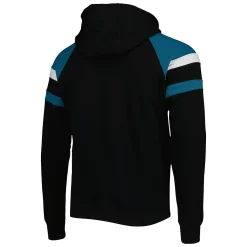 Men's Starter Black Jacksonville Jaguars Draft Fleece Raglan Pullover Hoodie -Philadelphia Eaglest shop 5969705 ALT3