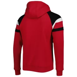 Men's Starter Red Atlanta Falcons Draft Fleece Raglan Pullover Hoodie -Philadelphia Eaglest shop 5969713 ALT3